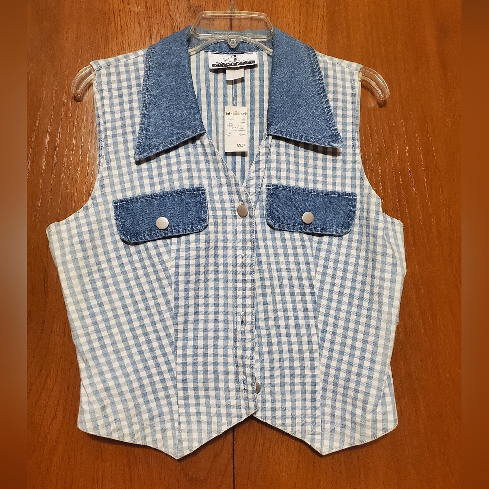 Vintage denim vest